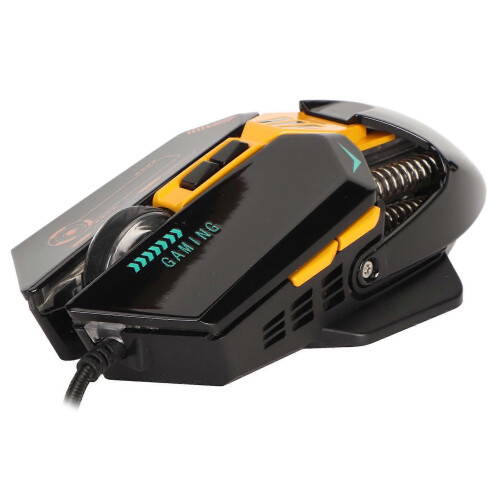 Ergonomic Wired Mouse with RGB Backlit, Adjustable DPI, 7 Programmable Keys, for Gaming, Office, Study, Black 1