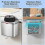 Compost Bin 1.05 Gallon Wall Mounted Trash Can with Lid, Garbage Can 3