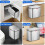 Compost Bin 1.05 Gallon Wall Mounted Trash Can with Lid, Garbage Can 4