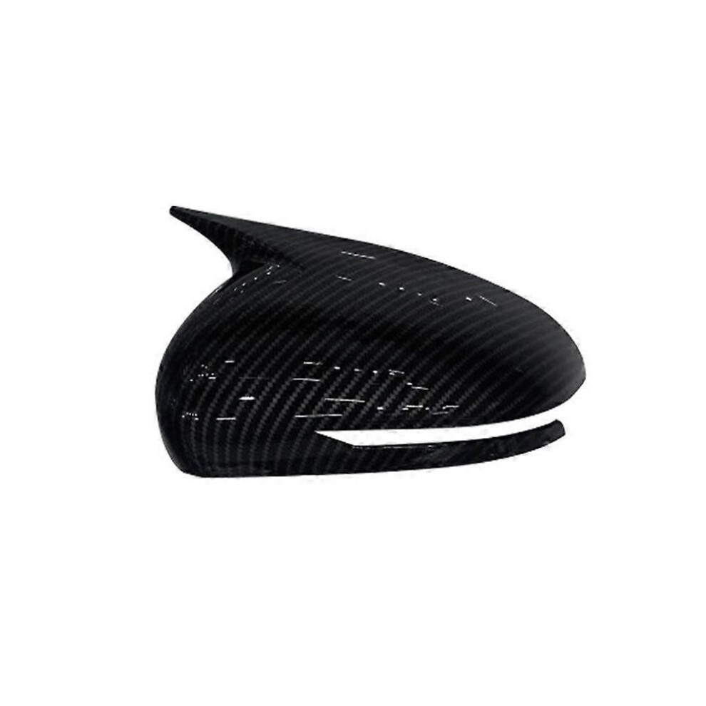 Car Rearview Side Mirror Cover Wing Cap Exterior Door Housing Shell Trim For Genesis G70 2017-2023 Carbon Fiber 9319739818635