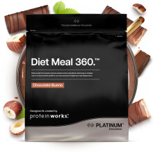 Protein Works | Diet Meal 360 - PLATINUM Innovation, Diet Meal Replacement Shake, Supports Weight Loss, 26 Vitamins & Minerals, Added Flaxseed, Inulin