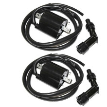 33410-38B00 2 Pcs Front and Rear Ignition Coils Compatible compatible for Suzuki Vs1400Glp Vs-1400Glp Intruder 1400 1987-2004