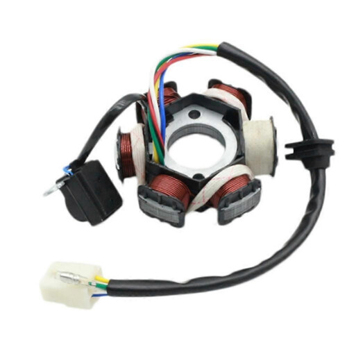 Μοτοσικλέτα Magneto Stator Coil 6 Coil 5 Wire Stator συμβατό για 50cc 70cc 90cc