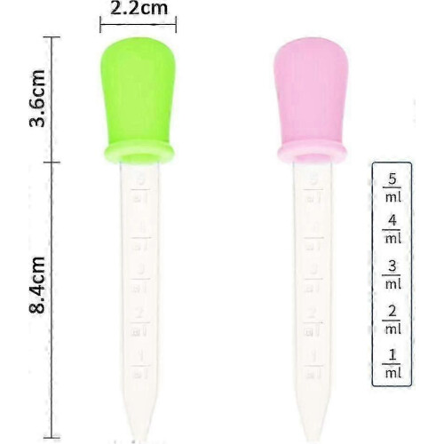 8 Pack 5ml Liquid Dropper Pipettes with Silicone Bulb Tip for Precise Measurement 1
