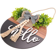 Welcome Door Sign/Rustic Home Decor for Front Door Bedroom, Black
