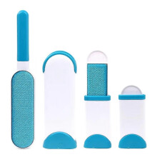 Pet Hair Remover Lint Brush with Self-Cleaning Base, Reusable Remover for Clothes, Fur Cleaner for