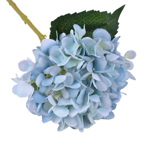 Xubond artificial hydrangea bouquet 3 pcs white blue 1
