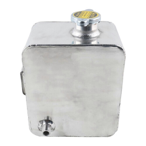 Bilmodifiering Aluminium 2,5L Kylvätsketank Silver