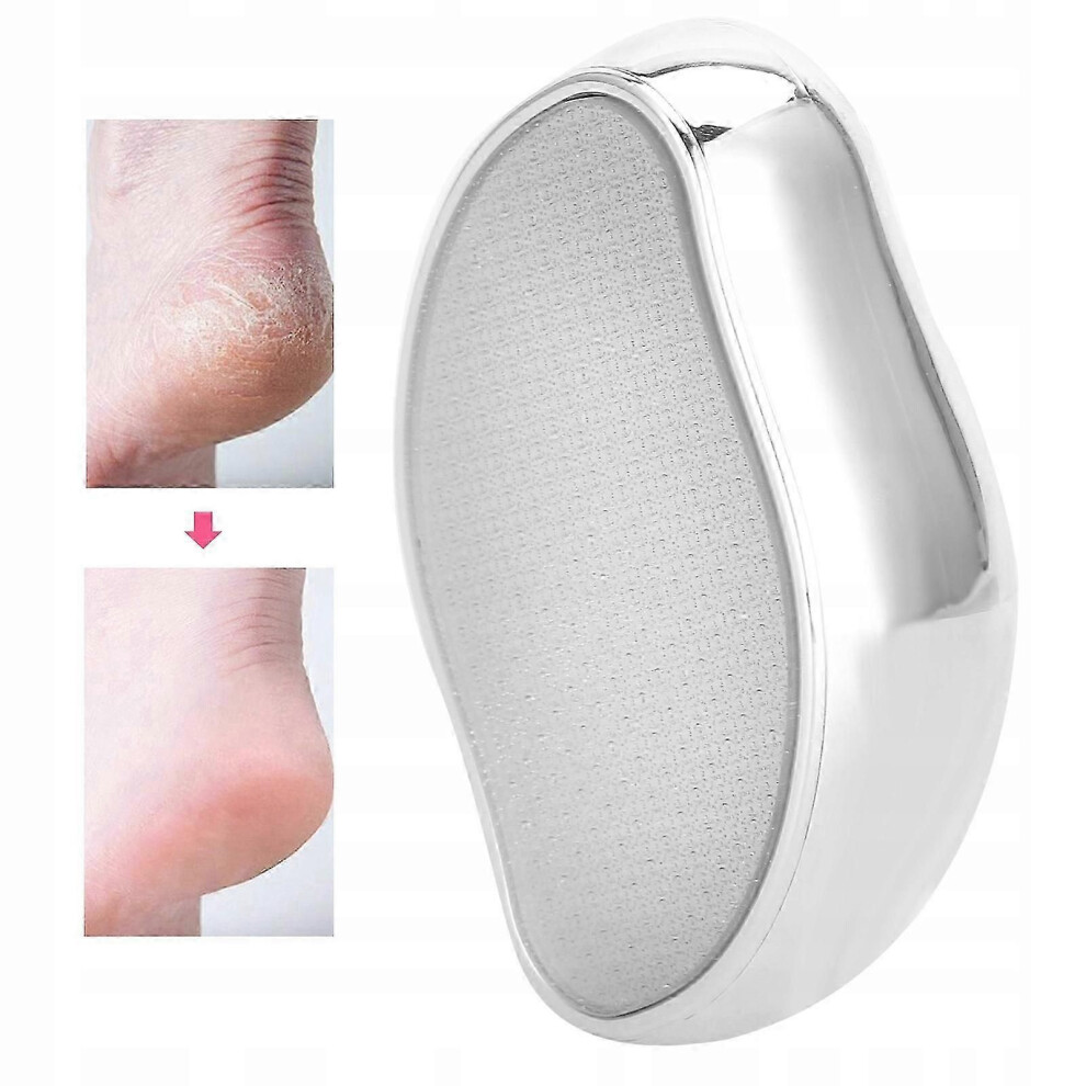 Silver Nano Glass Foot File - Smooth Callus Remover For Feet, Gentle Exfoliation Tool