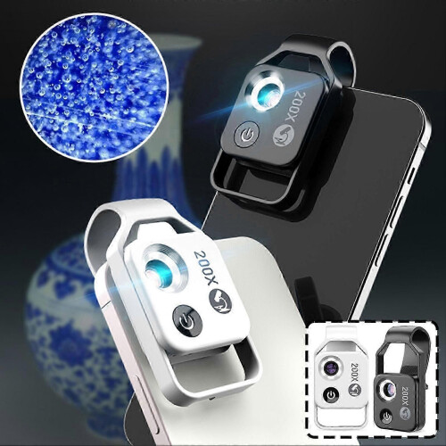200x Portable Microscope Lens for Smartphone Inspection and Exploration Tools Compatible with and Android Devices 1