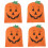Halloween Pumpkin Chair Back Cover 4 Pack 50 x 60 cm 2