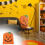 Halloween Pumpkin Chair Back Cover 4 Pack 50 x 60 cm 4