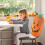Halloween Pumpkin Chair Back Cover 4 Pack 50 x 60 cm 5