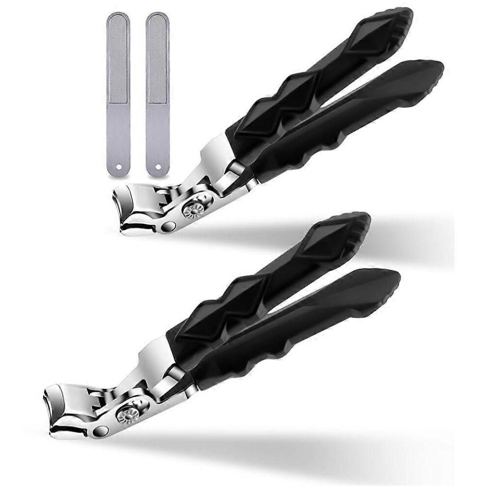 2 Set Nail Clippers for Seniors,Toe Nail Clipper, Clipmaster Pro Toenail Clippers,Proclip Wide Jaw