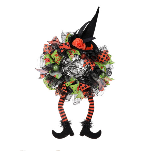 Halloween-heksekrans med ben, 76 cm 1
