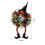 Halloween-heksekrans med ben, 76 cm 3