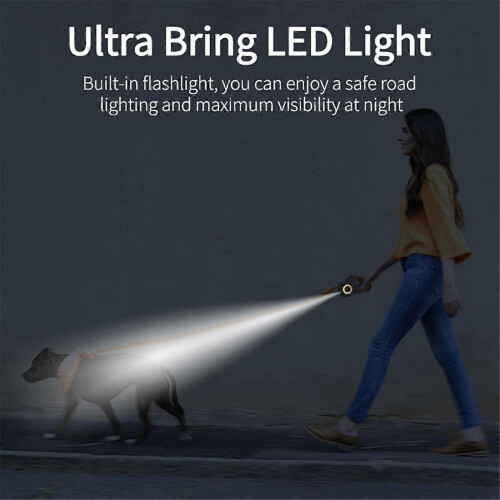 5M Retractable Dog Leash with LED Flashlight, A 2