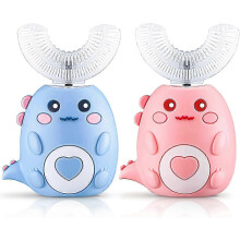 Kids U-Shaped Toothbrush: 360 Ultra Silicone Whole Mouth Automatic Waterproof Toothbrush