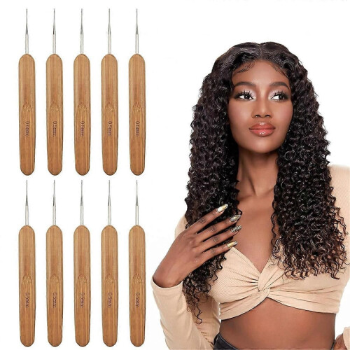 10PCS Εργαλείο βελονάκι Dreadlock, βελονάκια Dreadlock για ξύλο μαλλιών, βελονάκι Dreadlock για 1
