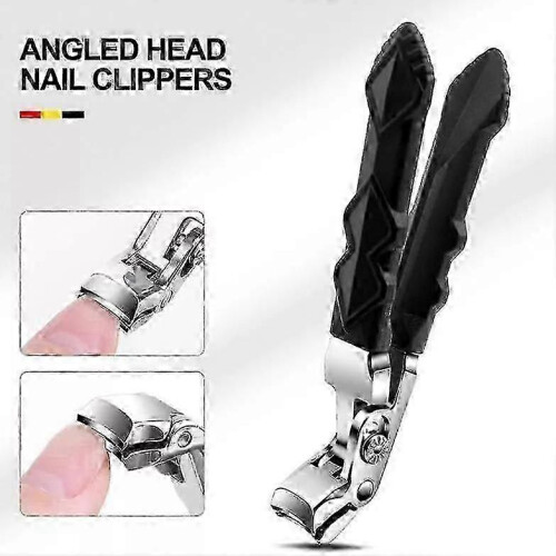 Senior Nail Clippers for Thick Nails - Large Angled Head & Ergonomic Design