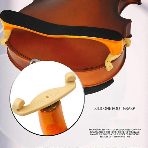 Adjustable Classical Maple Violin Shoulder Rest 4/4 with Padding 2