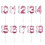Multicolor Birthday Candles Extended Big Number Cake Toppers 3