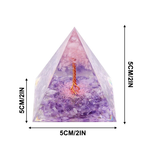 Orgonpyramide energitårn til boligindretning, 5 cm 1