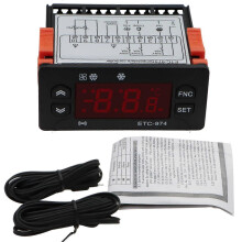 ETC-974 Digitaler Temperaturregler, Mikrocomputer-Thermostat, Thermostat, Kältemittelalarm, 220 V