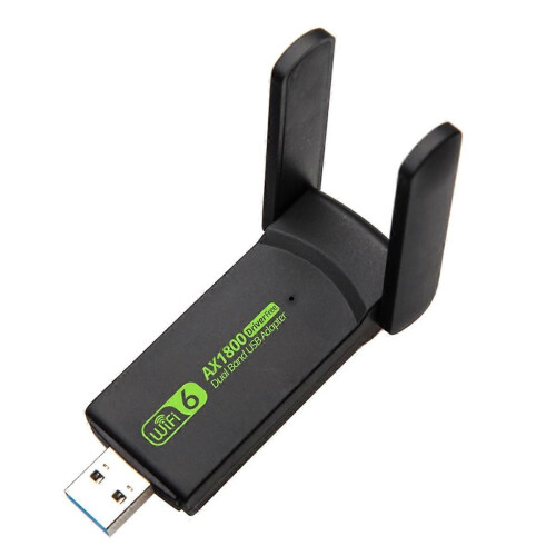 Προσαρμογέας USB WiFi 6 1800Mbps, Κάρτα δέκτη δικτύου Ethernet Dongle 2