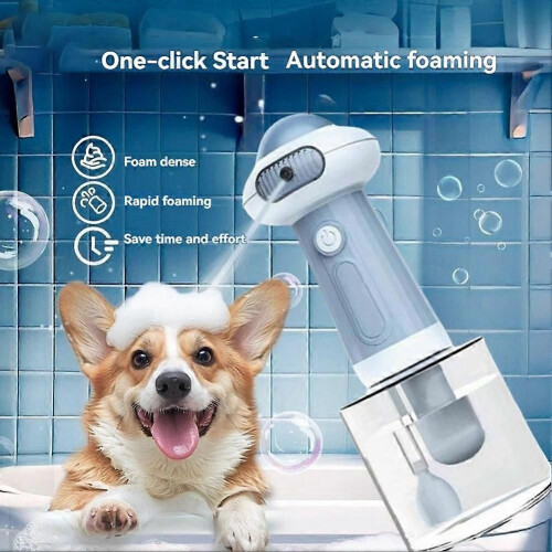 Pet Shower Gel Foaming Machine Bubble Machine Dog Cat Bath 1