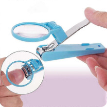 Oversized Stainless Steel Toenail Clipper with Magnifying Glass for Elderly and Children