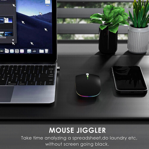 Mouse Jiggler Anti-Hibernate Auto-Move Cursor Virtual Wireless Bluetooth Mouse Prevent Computer Lock 2