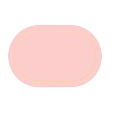 Table Leather Placemats Set of 1pcs,Washable for Dining,Heat-Resistant Non-Slip Insulation Waterproof Place Mats Pink