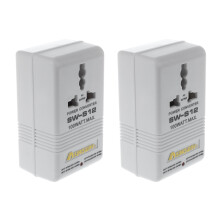 2X SINGWAY 100W 110V/120V to 220V/240V Step-&Down Voltage Converter Transformer Travel White
