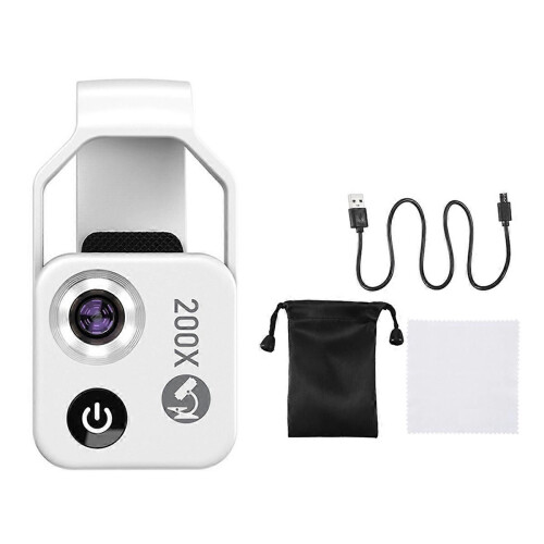 Magnification Microscope Lens for Ios Android All Smartphones,White 2