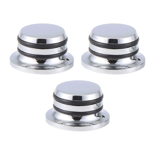 3Pcs Guitar Metal Top Hat Tone Tuning Knobs For Chrome 1