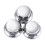 3Pcs Guitar Metal Top Hat Tone Tuning Knobs For Chrome 3