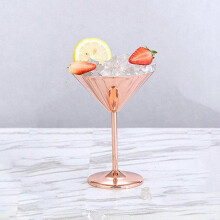4 Martini-Gläser aus gehämmertem Kupfer – Elegante Bar-Kelche für Martini, Gimlet und Pisco Sour Cocktails