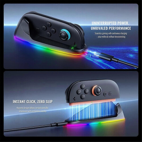2 Pack for 2 Left Right Gamepad Desktop RGB Mouse Holder Game Controller Mouse Grip for Switch A 1