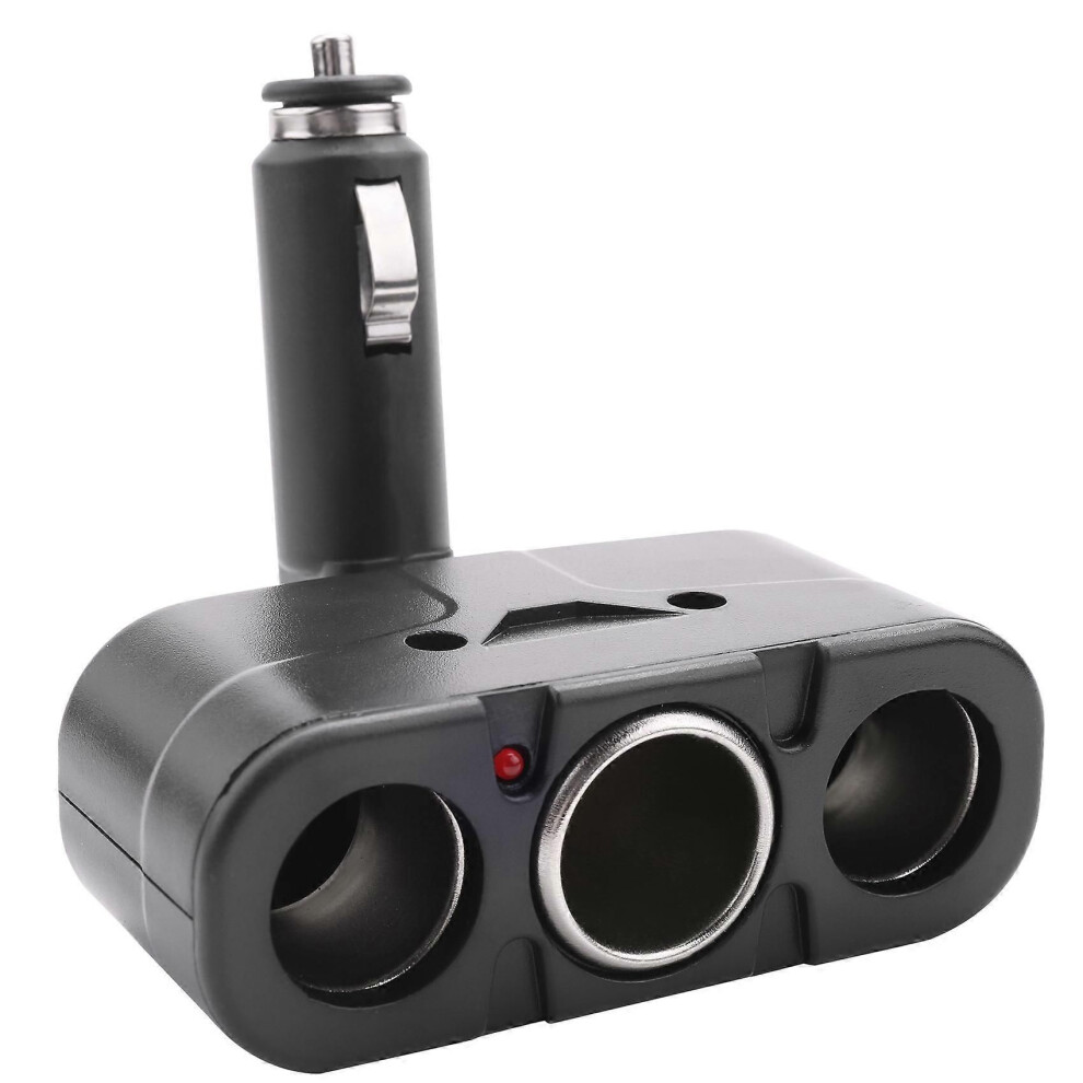 3 Way Socket Car Cigarette Lighter Splitter Led Adapter 9319739896794