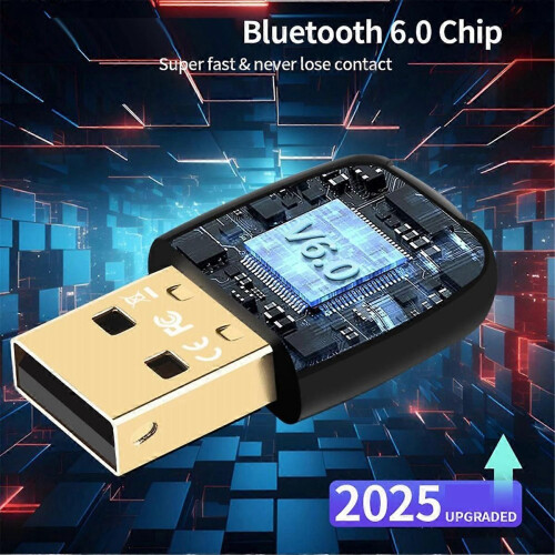USB Bluetooth6.0 Dongle Bluetooth6.0 Προσαρμογέας Δέκτη Πομπό για Κεφαλ 1