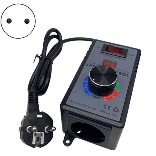 Ρυθμιστής ταχύτητας κινητήρα AC 220V AC EU Ρυθμιστής μεταβλητής τ 2