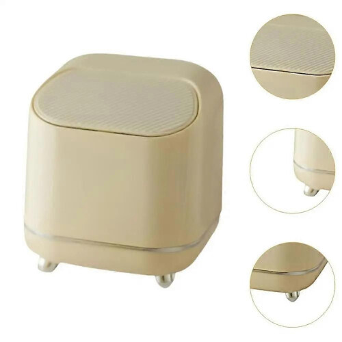 Small Trash Can for Desk Leak-Proof Desktop Garbage Bin 2