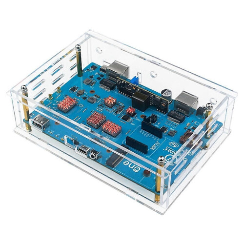Acrylic Case for Banana Pi OpenWrt One Transparent Protect Shell Can Available External Antenna for 2