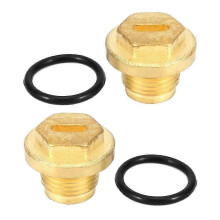 2pcs Differential Diff Brass Filler Drain Plugs with Seal Ring for Discovery 2