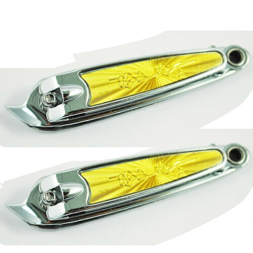 Oblique Mouth Design Finger Nail Clippers Cutter 2 Pcs