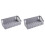 Bathroom Shelf Wall Mounted Storage Punch Free Storage Rack Gray 1