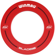 WINMAU PDC Printed Dart Board Surround Ring - Red - Durable Backboard Wall Protector for Dartboards - Professional Darts Accessories