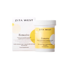 Zita West Femceive Probiotics for Women - Friendly Bacteria Supplement with 1 Billion CFU and 3 Strains, Vegan Capsules for Daily Pre-Conception Routi