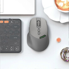 Mouse wireless Bluetooth 2.4G silenzioso a doppia modalità 2025, clic silenzioso, DPI regolabile, batteria